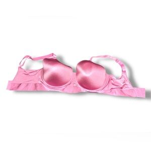Bali 38DD Underwire T-Shirt Bra Pink Smooth Molded Cup Full Coverage